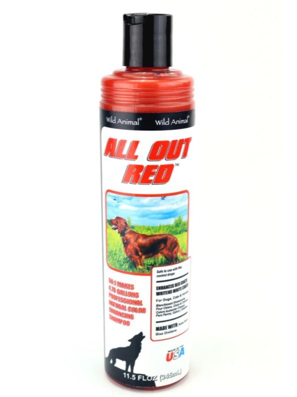 All Out Red Shampoo 50:1 WILD ANIMAL® - Groomersbuddy