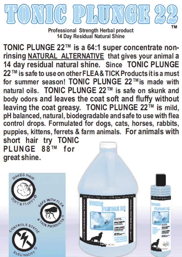 Tonic Plunge 22 Dip WILD ANIMAL® - Groomersbuddy